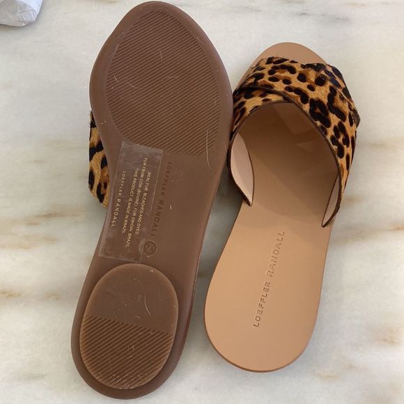Loeffler Randall Claudie leopard slides - Picture 3 of 4